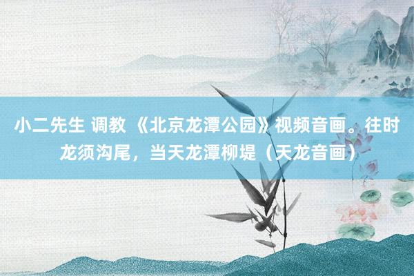 小二先生 调教 《北京龙潭公园》视频音画。往时龙须沟尾，当天龙潭柳堤（天龙音画）
